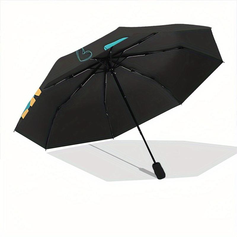 1pc Chameleon Pattern Automatic Open/close, All-Season Portable Folding Umbrella, Travel, Everyday, Formal Events - Compact Luxury Parasol, Outdoor Ac