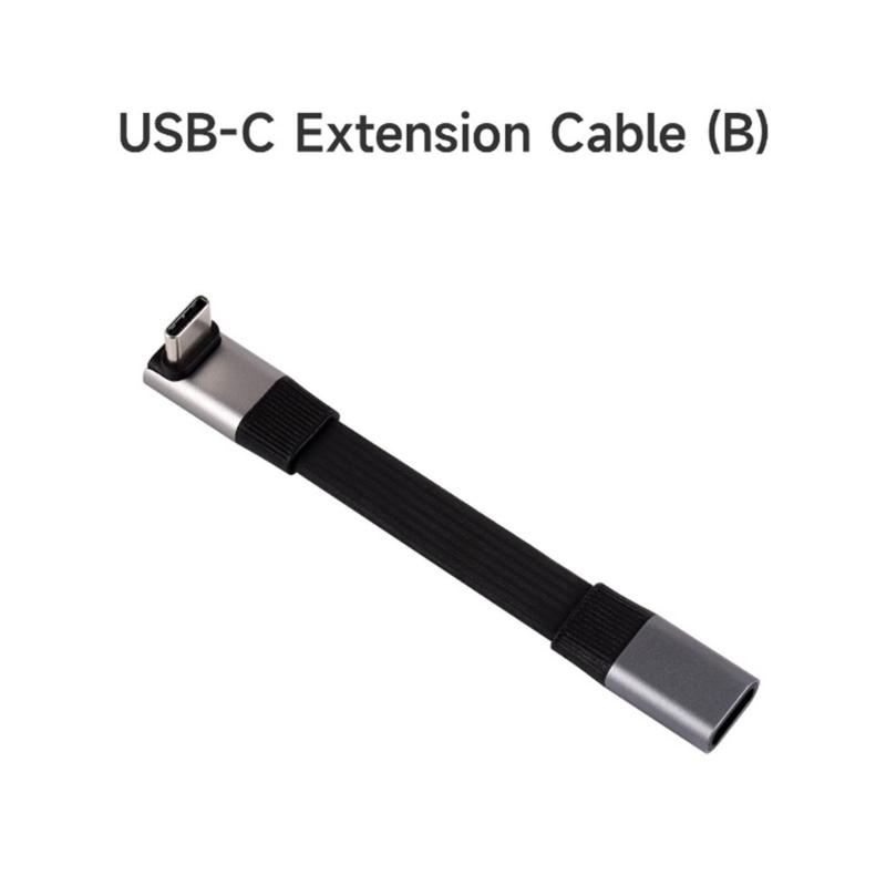 USB4 V2.0 Type C Extension Cable 80Gbps Data Transfer 8K Video Output Fast Charging For Laptop Phone And Monitor
