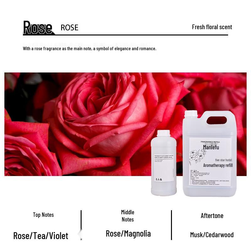 Miaoyijia Rose Essential Oil Refill for Diffusers