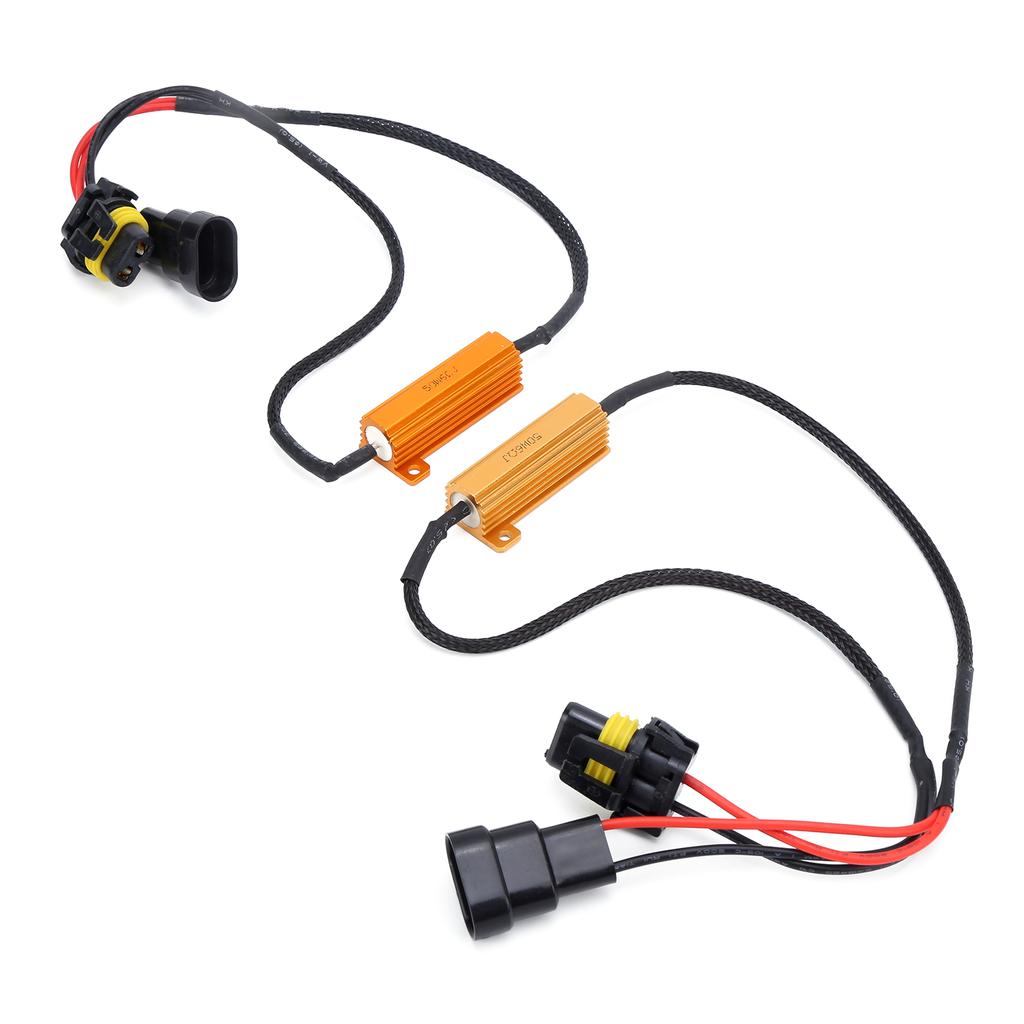 2pcs 9005 LED Load Resistor Decoder 50W 6 Ohm  for Headlight Fog Daytime Running Light
