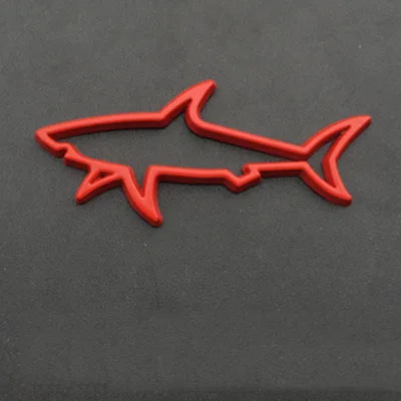 1Pcs 3D Metal Car Styling Sticker Hollow Fish Shark Emblem Badge Decals Automobiles Motorcycle Computer Fuel Cap Accessories
