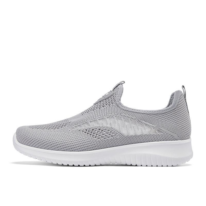 Shoes summer breathable new comfortable mesh elderly shoes one pedal cloth shoes women