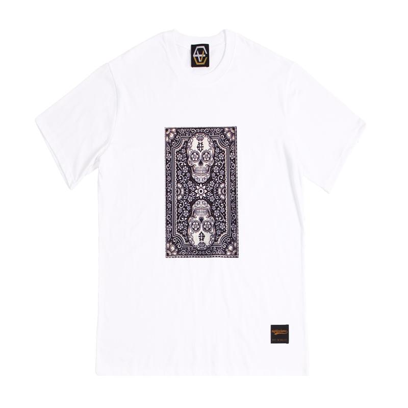 Eight Volume Ev Skull Card Tee (White) White/L