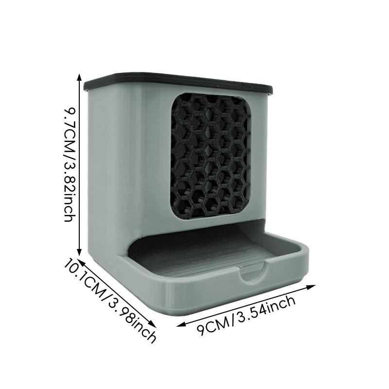 Convenient Honeycomb Cotton Swab Storage Box With Front Window For Easy Access