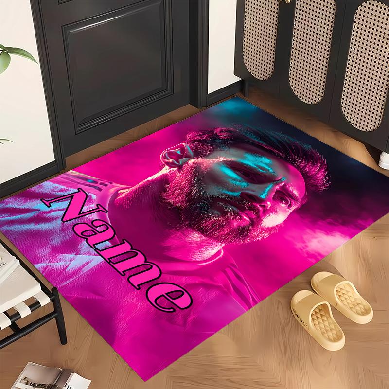 Lionel Messi (5) Covor de birou personalizat cu nume Decor elegant pentru sufragerie, dormitor, bucătărie