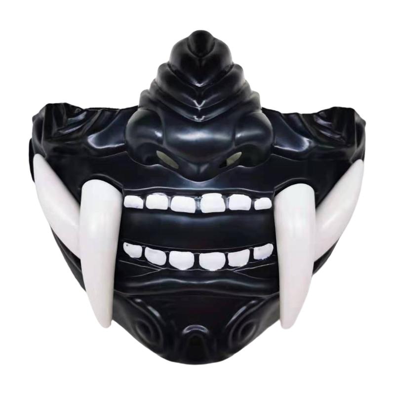 Half Face Protective Masks Prajna Demon Mask for Paintball CS Game Cosplay