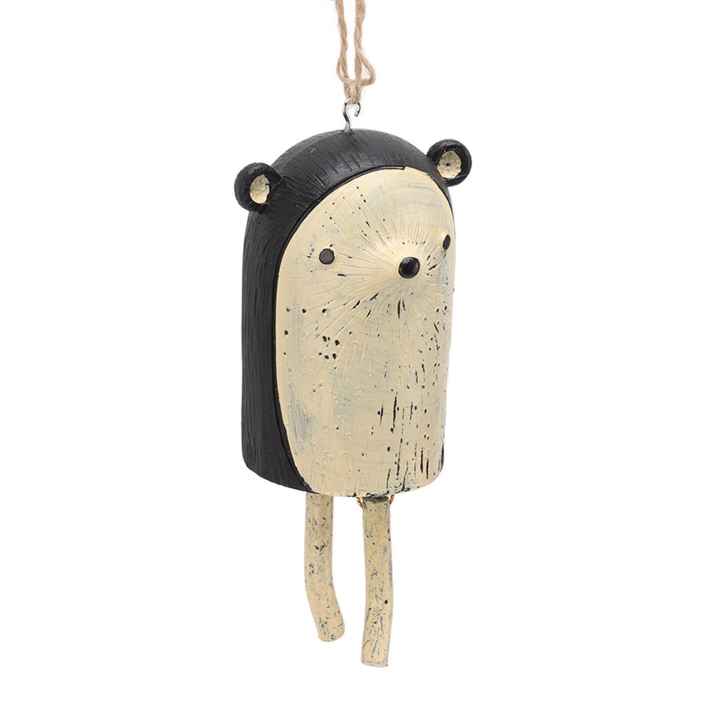 Rustic Hanging Animal Wind Chimes Resin Hand Made Natural Garden Decoration for Gardens Backyards Trees Yards