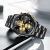 New Business Men Watch Fashion Sports Chronograph Military Watches For Men Stainless Steel Waterproof Quartz Wristwatch