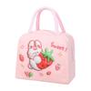 Cute Bento Bag with Rice, Portable Lunch Bag, 3D Three-dimensional Printed Cartoon Preservation and Insulation Lunch Box Bag