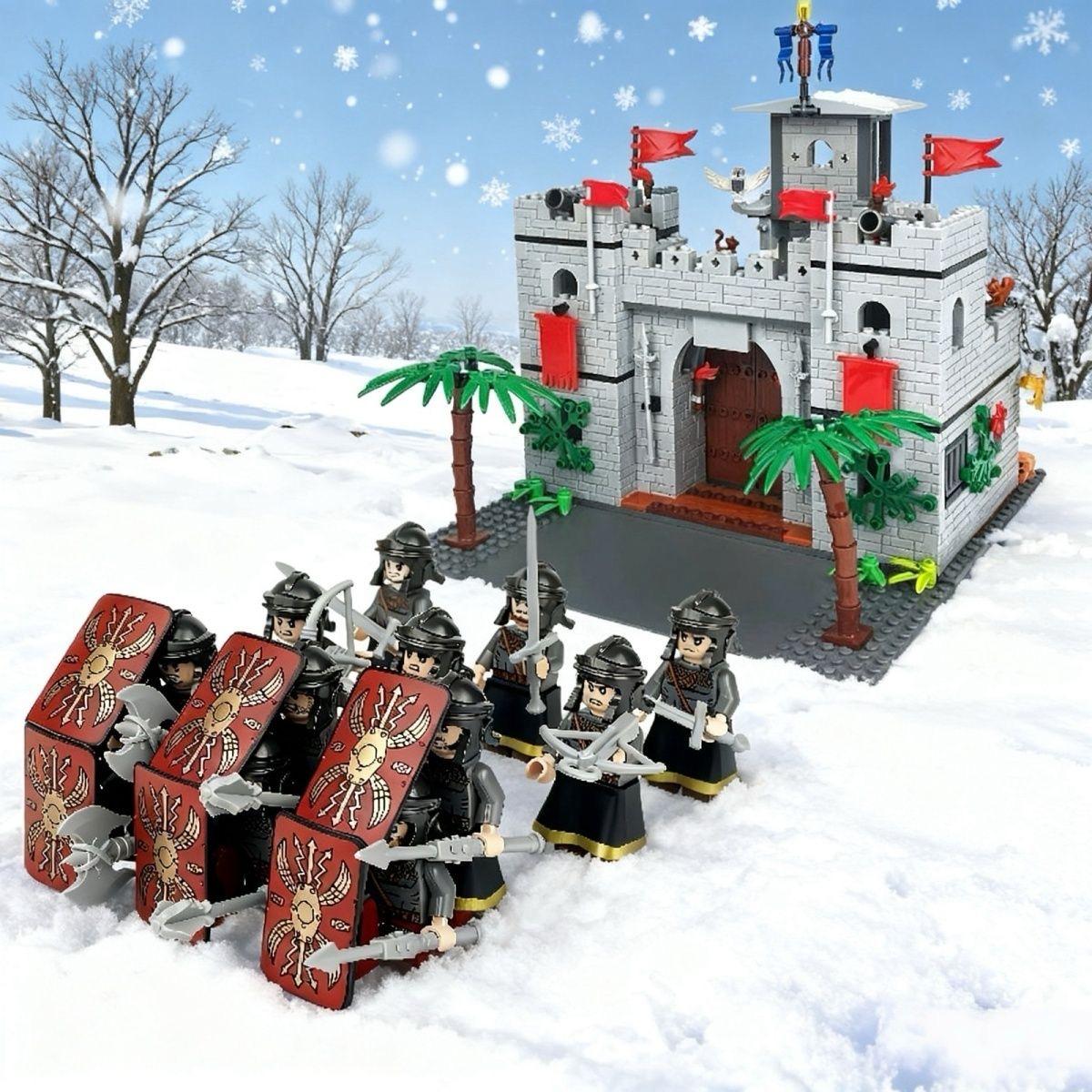 MOC Средневековый Замок Королевство Скорпиона Замок Стражник Солдат Минифигурки Конструктор игрушки