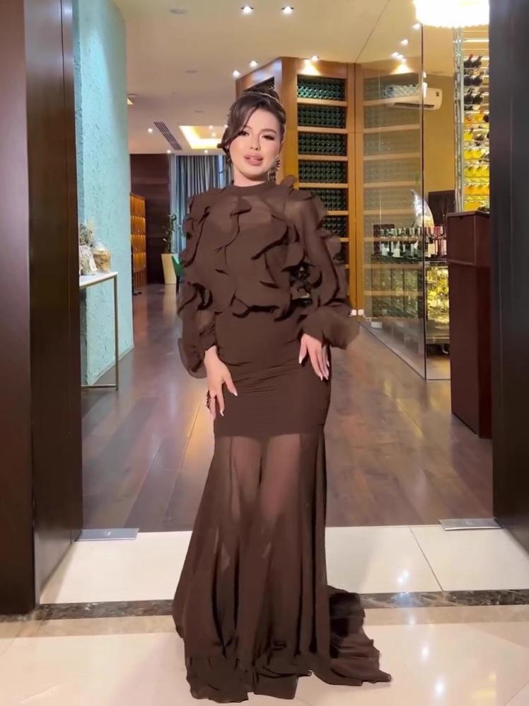 Elegant Long Sleeve Winter Dress for Women - 2025 New Arrival