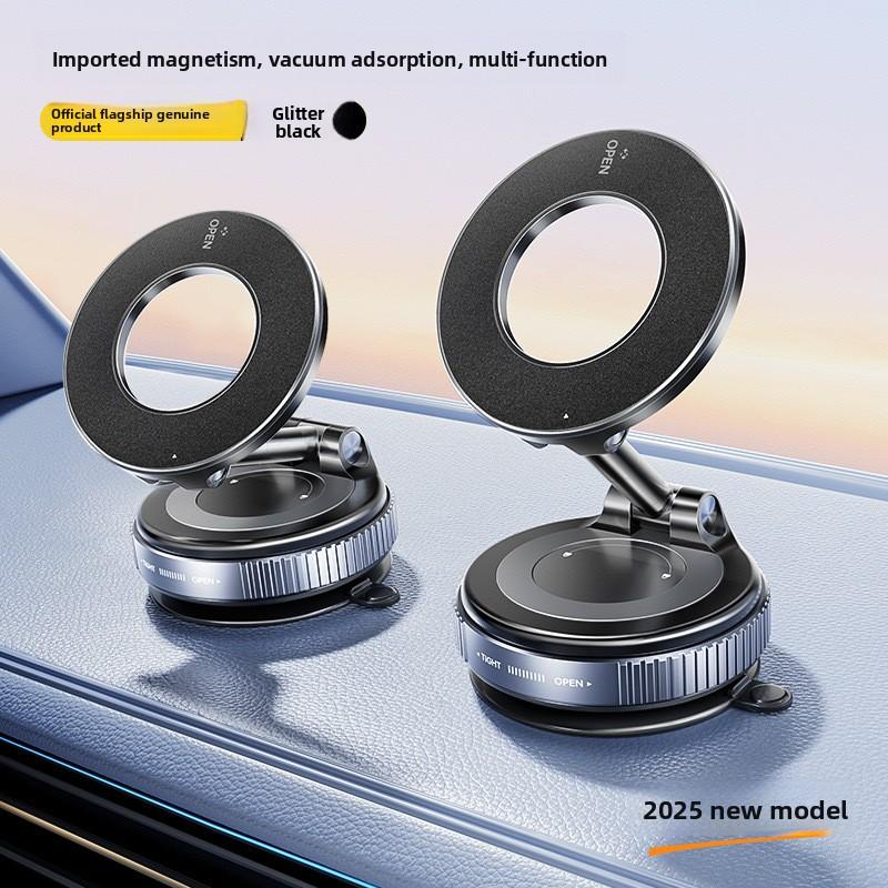 New Mobile Phone Magnetic Suction Bracket Rotating and Foldable -sided Suction Bracket Suction Cup Type Car Adsorption Bracket