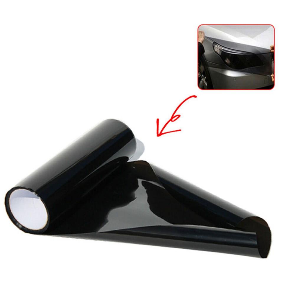 Double Sided Car Light Film Dark Smoke Black Tint Headlights Fog Lamp Vinyl