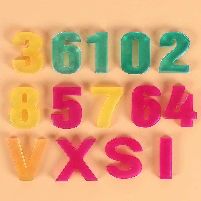Transparent Letter Silicone Mold Letter And Number Mold Epoxy Resin Molds For Diy Jewelry Dried Flower Resin Crafts Tool
