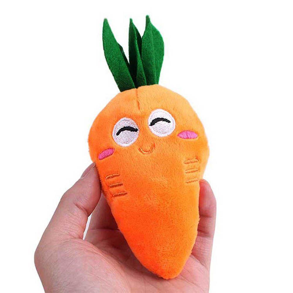 New Funny Vegetable Puppy Dog Carrots  Pet Supplies Squeaky Dog  Chew Squeaker