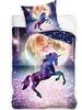 Cotton Bedding 140x200 Unicorn Moon Stars