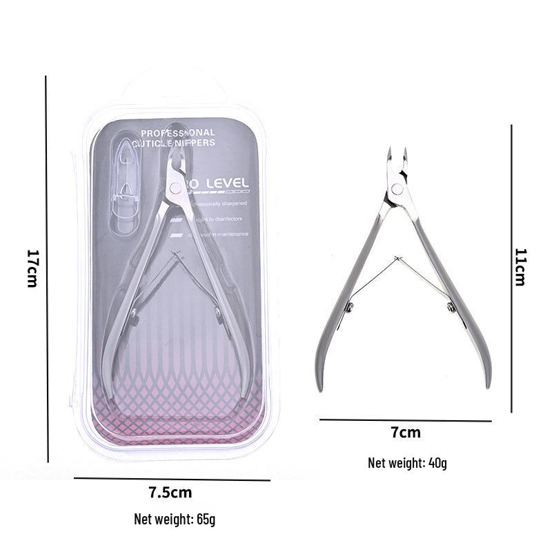 3.0mm PRO Russian Style Cuticle Nippers - Stainless Steel Nail Technician Pliers for Precise Cut