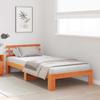 Bed Frame Wax Brown 80 x 200 cm Solid Pine Wood