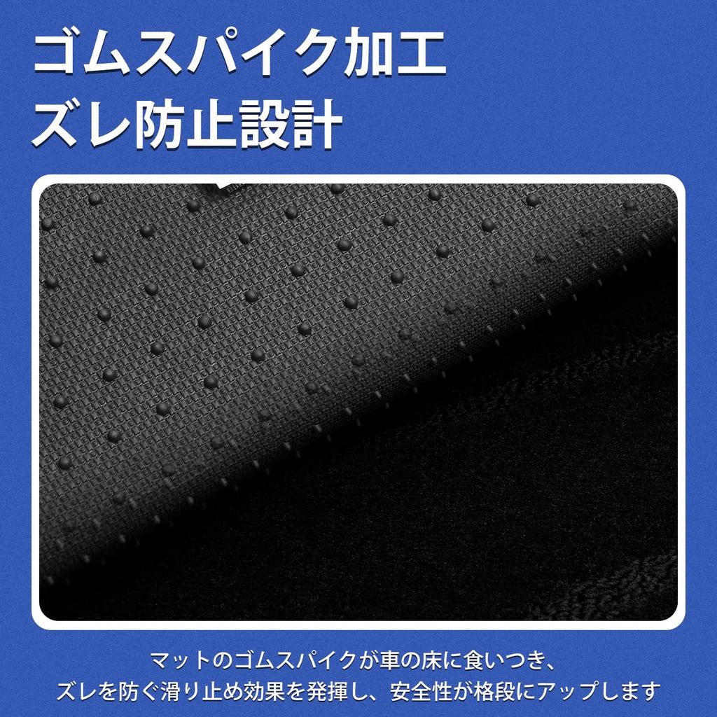 [Wave Pattern Design] AUTO SPEC Toyota Land Cruiser 250 Series Side Step Mat, 5