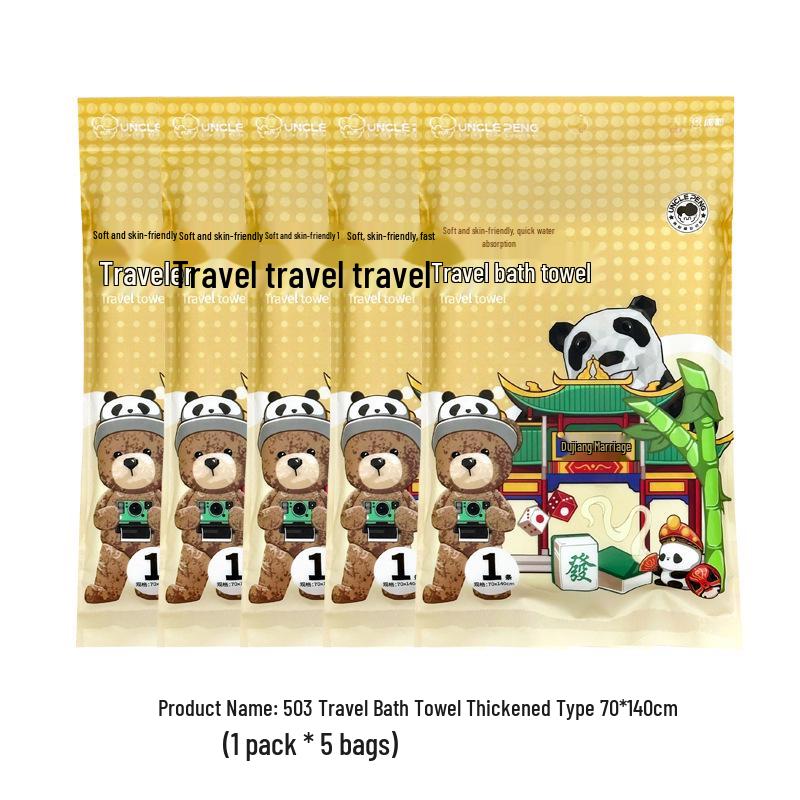 Disposable Compressed Travel Face Towel - Thick, Essential Washcloth for Business Trips & Portable Bath Use