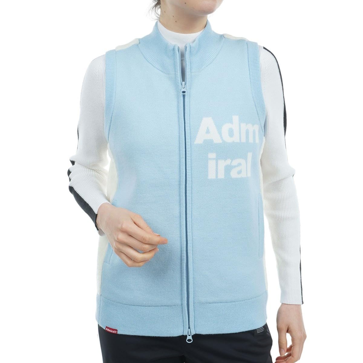 

Женский жилет Admiral Golf на молнии с подкладкой из боа на спине, саксофон, LL