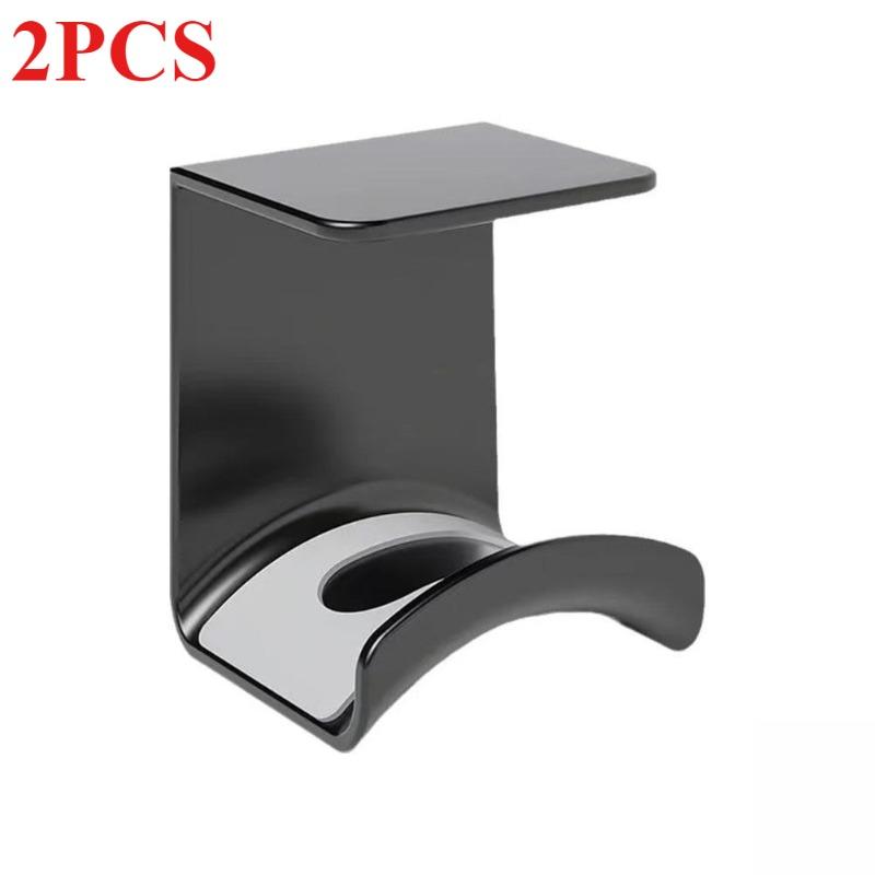 Universal Headphone Stand Adhensive Plastic Wall Mount Hanger Under Desk Headset Rack Holder Support for Gaming Earphone Bracket