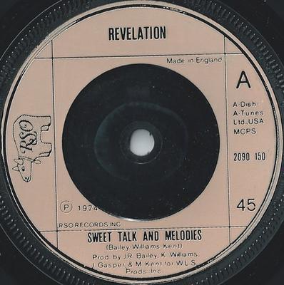 7-Zoll Schallplatte REVELATION - Sweet Talk And Melodies 2090150 RSO 1974 UK Soul/Funk Gebraucht