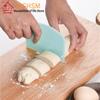 2pcs Dough Scraper Bowl Food-safe Plastic Dough Cutter Flexible Bench Multipurpose Food Scrappers For Bread Dough