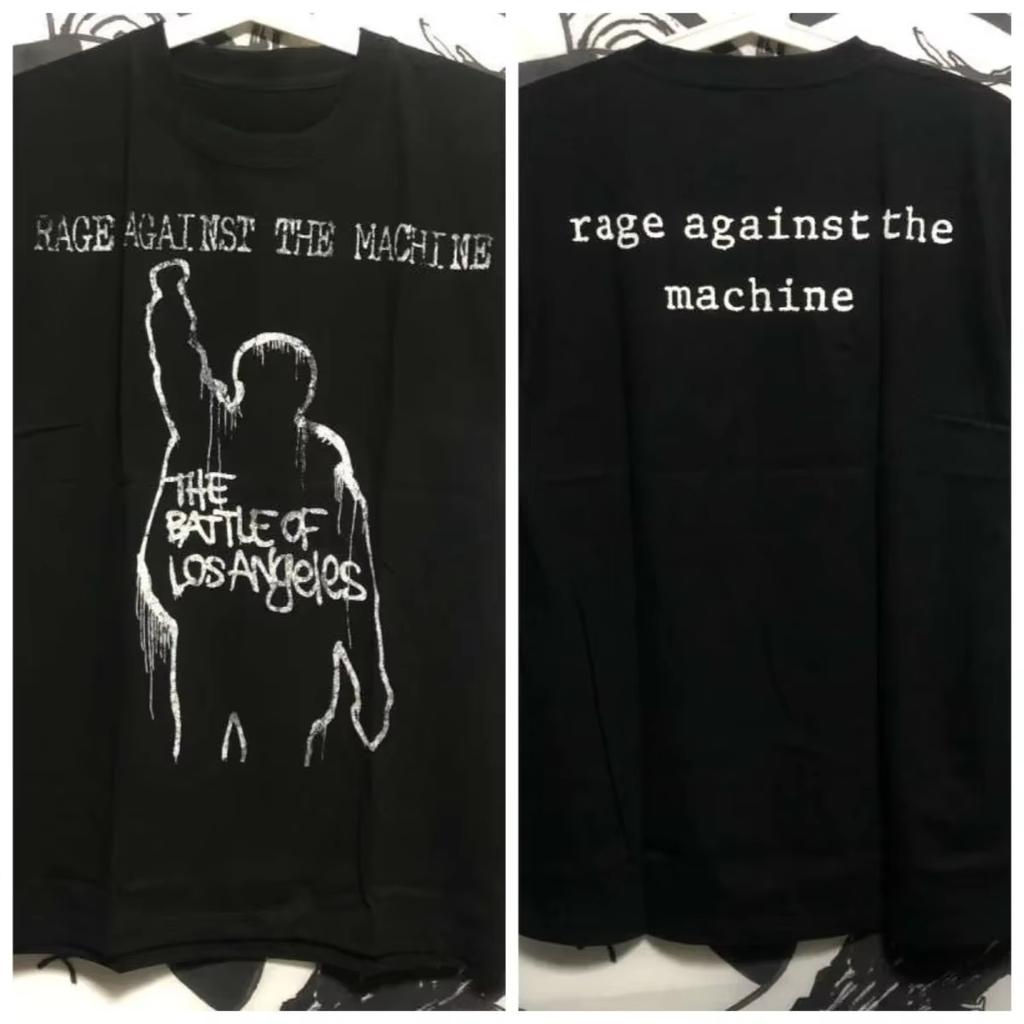 Vintage Tshirt Raised Fist Figure Graphic 2026 New Unisex Tee Front And Back Grunge Text Print Gift For Him Oversized Top
