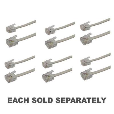 Datatech RJ12 6 Position 4 Conductor Plug To Plug Cable