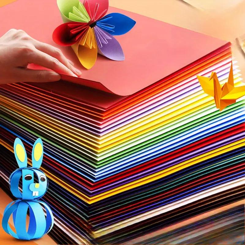 100 Sheets Premium A4 Cardstock Paper – Scrapbooking, Office & DIY (Vibrant Colors, Foldable & Tear-Resistant