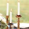 Retro Taper Candle Holders Copper Candlestick Holders for Home Dinning Table Centerpiece Wedding Holiday Party Chrismas