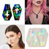 Light and Shadow Holographic Silicone Mold Epoxy Resin Casting Keychain Cross Decorative Pendant Earrings Mold DIY Craft
