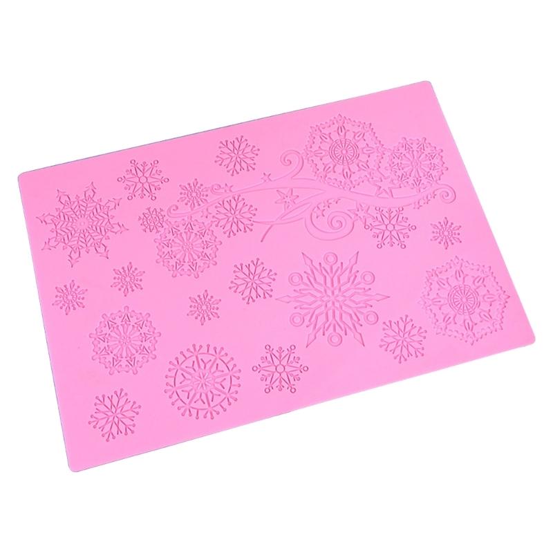 

Multipurpose Silicone Cake Decorating Molds With Snowflake Lace Pattern For Chocolate Candy And Dessert Simple Demold DIY Kitchen Accessory 1