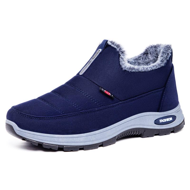 Shoes Women's Cotton Shoes Men's and Women's Snow Boots One Pedal To Keep Warm Middle-aged Mother Shoes Fleece Thickened Women's Short Boots
