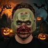 Horror Rotting Face Mask Halloween Zombie Mask, with Realistic Texture Design, Breathable Detailed Wound PU Foam Cosplay for Parties And Props