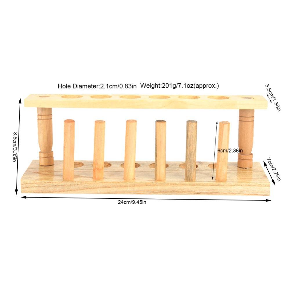 Alkali Resistance Wooden Test Tube Rack Durable Test Tube Stand Durable Test Tube Rack  Research