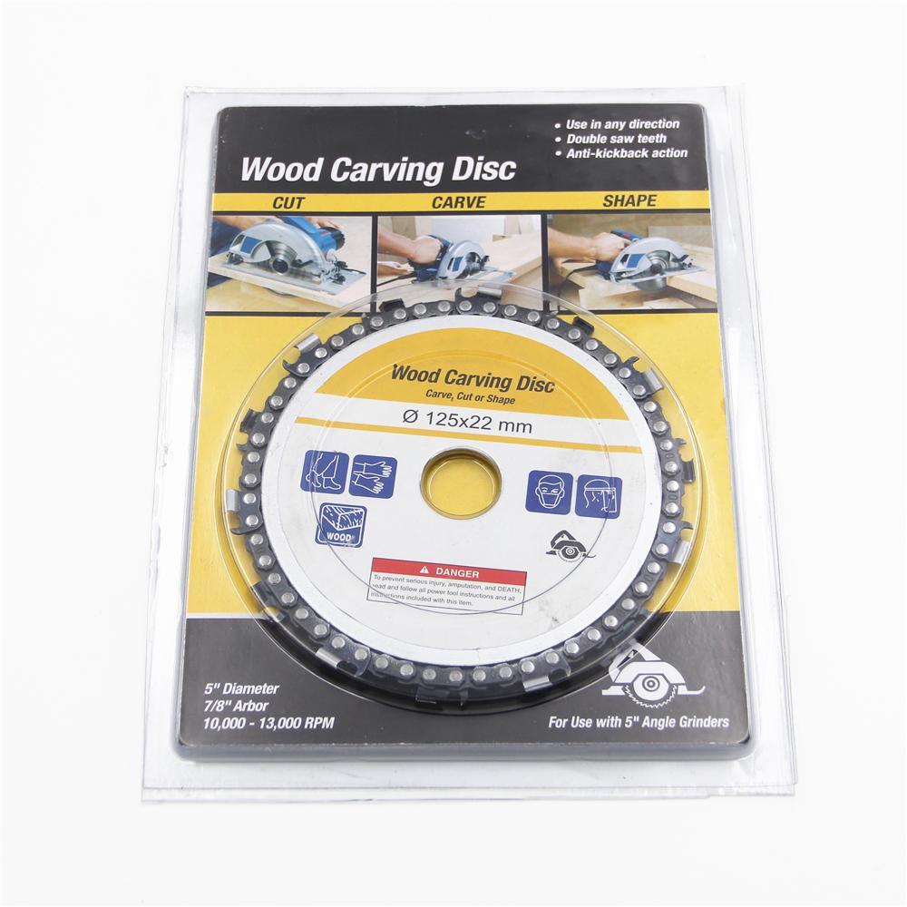 EZ install 5 Inch 14 Tooth Fine Cut Grinder Disc and Chain 7/8 Inch Arbor EZ install 5 Inch 14 Tooth Fine Cut Grinder Disc and Chain 7/8 Inch Arbor