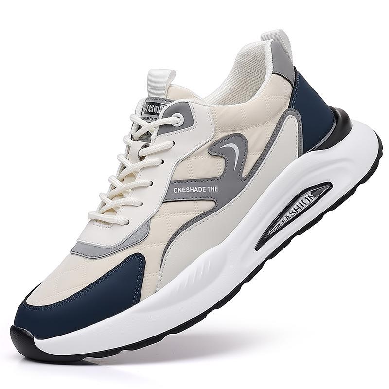 

Летняя мужская повседневная обувь модная платформа кроссовки для бега спортивная обувь мужская воловья кожа корейская версия универсальная дышащая мужская обувь 44