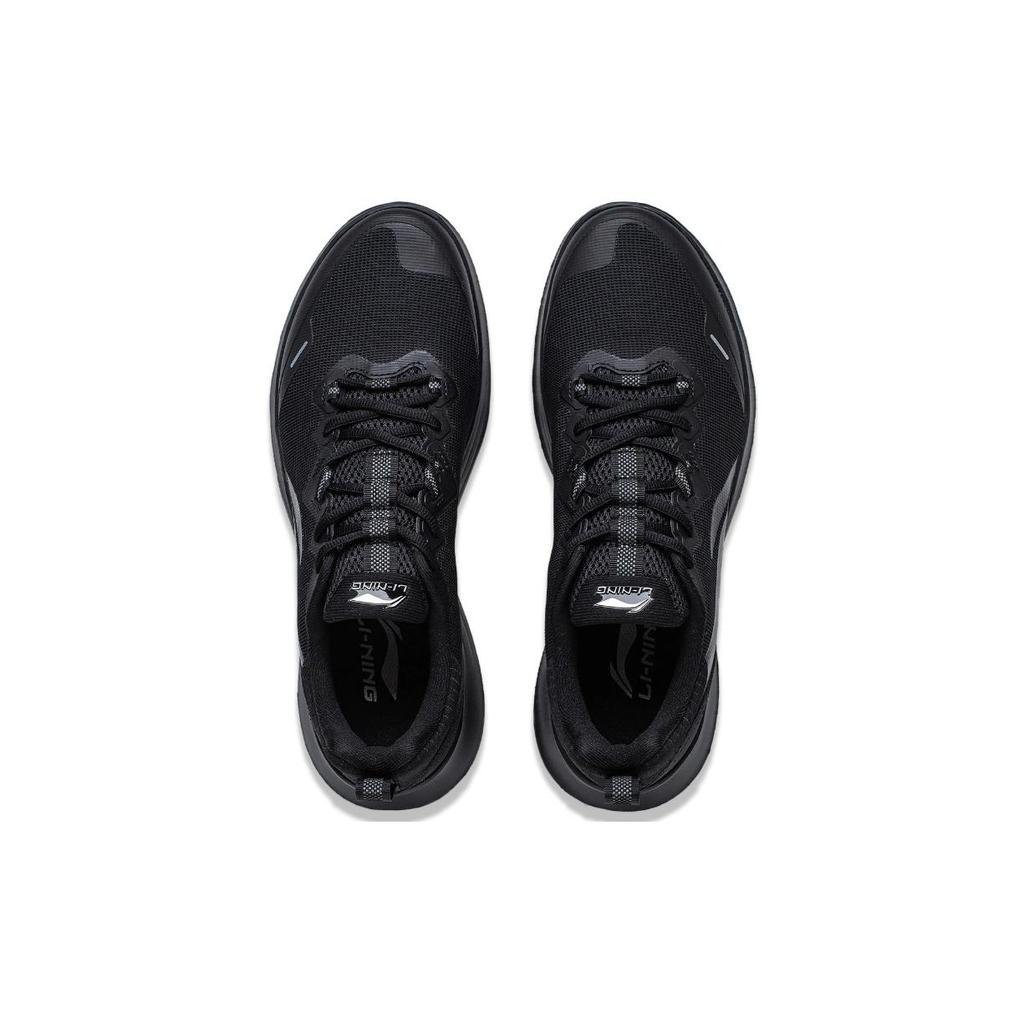 New LiNing Feather Cushioning Anti Slip And Wear Resistant Low Top Running Shoes Women's Black ARST066-1