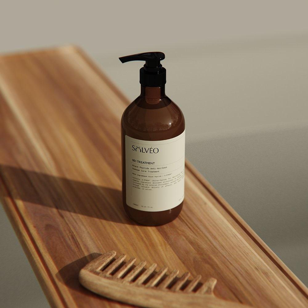 Black Peptide Hair Loss Extremely Damaged Scalp Strengthening Treatment Large Capacity 1000ml