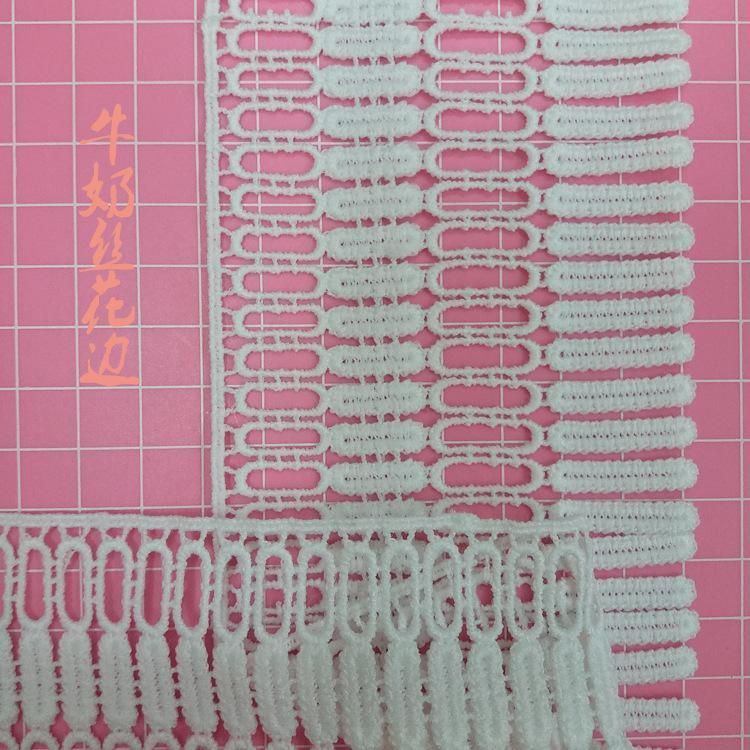 Milk Silk Whisker Water-Soluble Lace White Lace Barcode Women'S Clothing Children'S Clothing Accessories Trim Decoration Embroidery Wide Lace