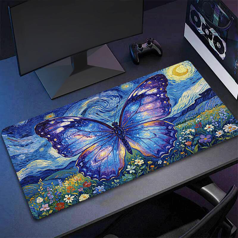 Mouse Pad Xl Abstract Oil Painting Lockedge Large Gaming Accessories Computer Gamer Keyboard Mouse Mat Desk Mousepad For Cs