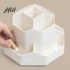 Elegant Pen Display Stand 360 Degrees Rotating Desk Organizer Large Capacity Holder Multifunctional Office Accessory for Supplies And Makeup