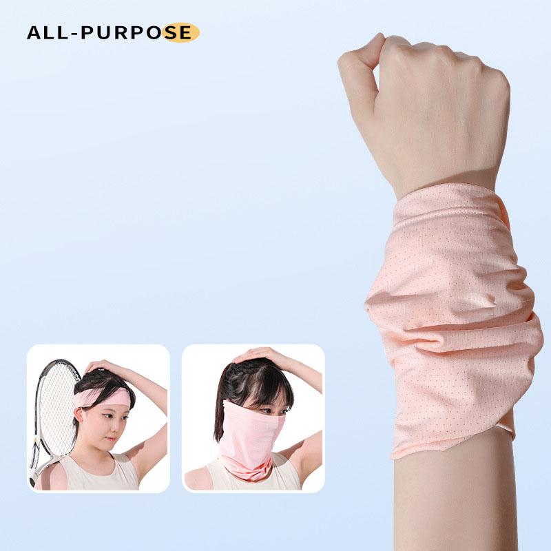 Summer Thin Sports Wrist Sweatband, Women Running Cycling Cold Feeling Wrist Towel, Quick-Drying Absorbent Wristband for Fitness