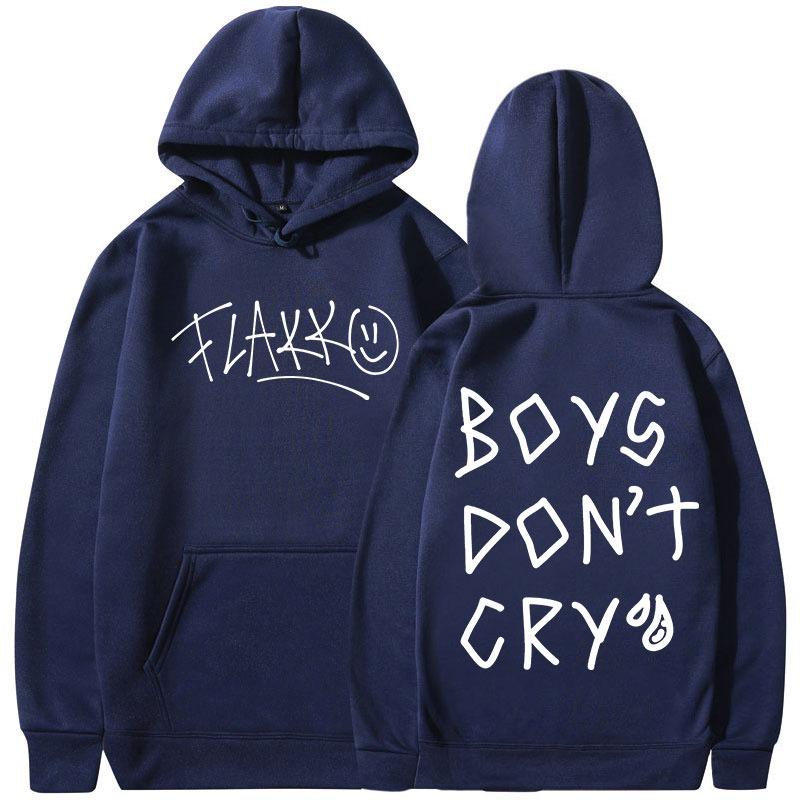 Rels B Flakk Smile Bluzy Chłopcy Nie Płaczą Nadruk z Literami Mężczyźni Kobiety Modna Bluza z Kapturem Hip Hop Oversize Pulower Streetwear