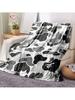 GEL HUT MUN Camouflage Flannel Blanket, Soft Polyester Knitted Digital Print, Warm Modern Throw for Sofa Decor