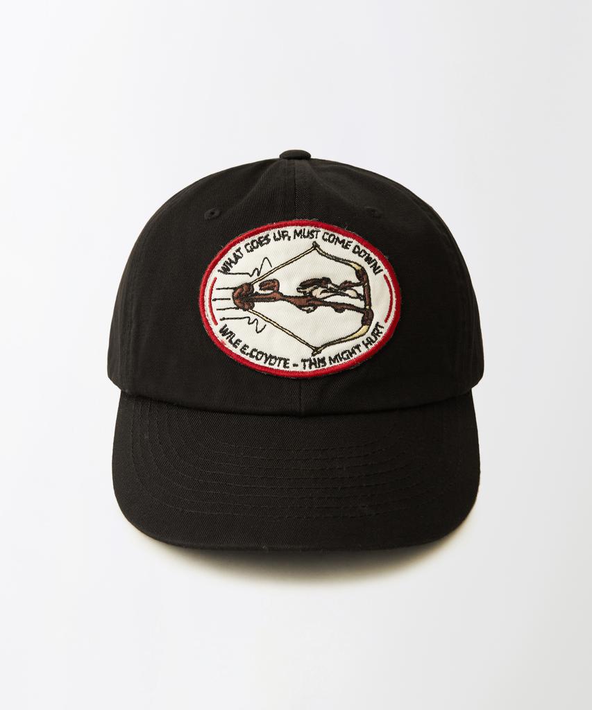OUTSTANDING [Looney Tunes] Cotton Ball Cap(Wile E. Coyote)_Black