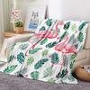 Flamingo Blanket Pink Blanket Digital Print Flannel Lunch Break Blanket Nap Sofa Blanket