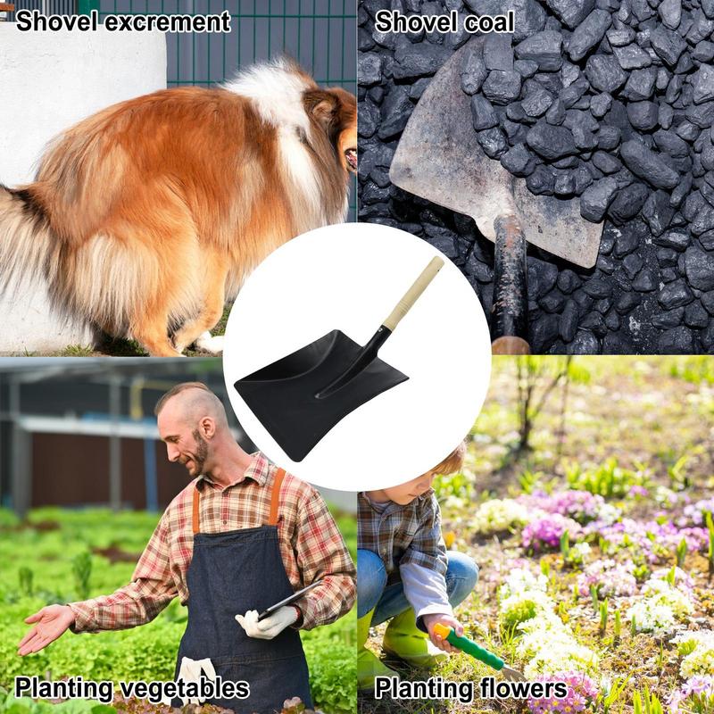 Garden Shovels For Digging Wooden Handle Heavy Duty Garden Digging Spade Ergonomic Garden Trowel Tool Hand Trowel For Soil